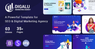 Digalu - Marketing Agency HTML Template by validthemes
