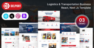 Delport - Logistics & Transportation Business React, NextJs Template by BDevs