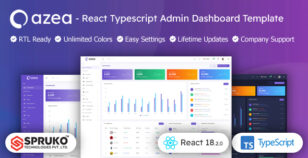 Azea – React Typescript Dashboard Template by SPRUKO