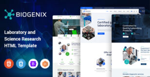 Biogenix - Science Research & Laboratory HTML Template by ThemeKalia