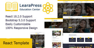 LearaPress - Education & Courses React Template by ThemeEarth