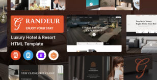 Grandeur - Luxury Hotel & Resort HTML Template by ThemeKalia