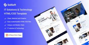 SolSoft_IT Solutions & Technology HTML/CSS Template by Solutya