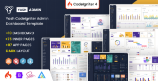 YashAdmin - Codeigniter Sales Management System by DexignZone