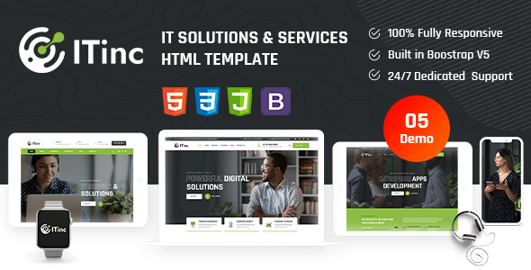 ITinc | Technology & IT Solutions HTML Template by themesion
