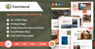 Farmland Agriculture & Poultry Farm HTML Template by webstrot