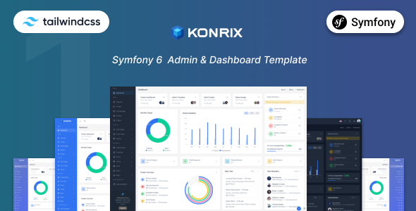 Konrix - Symfony Tailwind CSS Admin & Dashboard Template by coderthemes