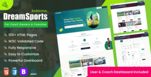 DreamSports - Sport Venues and Sport Coaches Booking Template by dreamguys