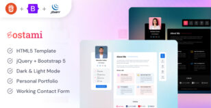 Bostami - Personal Portfolio Bootstrap 5 HTML Template by ib-themes