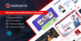 Jackcerra - Business Consulting React Template by wpthemebooster
