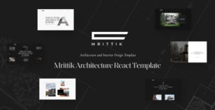 Mrittik - Architecture and Interior React Template by wpthemebooster