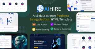 Aihire - AI & Data Science Freelance Hiring Platform HTML Template by pixelaxis
