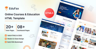 EduFax - Online Courses & Education HTML Template by ThemeFax