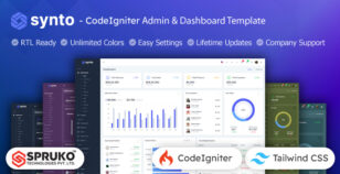 Synto - Codeigniter Tailwind CSS Dashboard Template by SPRUKO