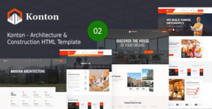 Konton - Construction & Architecture HTML Template by TentaZ