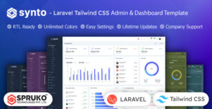 Synto - Laravel Tailwind Admin & Dashboard Template by SPRUKO
