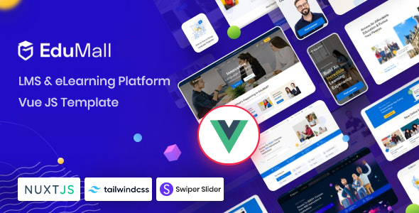 EduMall - LMS & eLearning Platform Vue JS Template by BootXperts