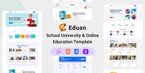 School University & Online Education Template | Eduan - eLearning Education by _Themephi