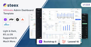 Steex - Ultimate Admin & Dashboard Template by Themesbrand