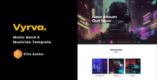 Vyrva- Music Band & Musician Template by jellythemes