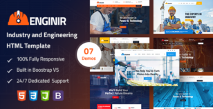 Enginir - Industrial & Engineering Multipurpose HTML Template by Creatives_Planet