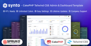 Synto - CakePHP Tailwind CSS Dashboard Template by SPRUKO