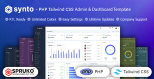 Synto - PHP Tailwind CSS Admin Dashboard Template by SPRUKO