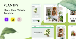 Plantfy - Plants Store Website Template by BootXperts