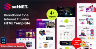 Satnet - Broadband TV & Internet Provider HTML Template by ThemeMascot