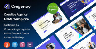 Cregency - Creative Agency HTML Template by ThemeMascot