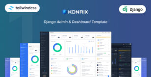Konrix - Django Tailwind Admin & Dashboard Template by coderthemes
