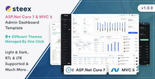 Steex - ASP.Net Core 7 & MVC Admin & Dashboard Template by Themesbrand