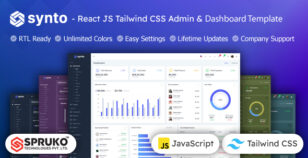 Synto - ReactJS TailwindCSS Admin Dashboard Template by SPRUKO
