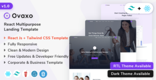 Ovaxo - React Multipurpose Business  Template by ShreeThemes