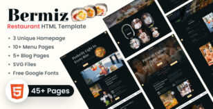 Multipurpose Restaurant and Food Delivery HTML Template | Bermiz by The_Krishna