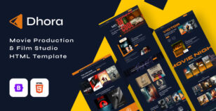 Dhora - Movie Production & Film Studio HTML Template by HixStudio