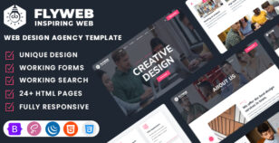 Flyweb - Web Design Agency HTML Template by WebsiteDesignTemplates