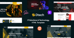 Dtech - Technology & IT Solutions HTML Template by ordainIT