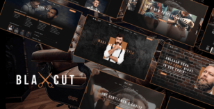 Blaxcut - Barbershop & Hair Salon Website Template by designesia