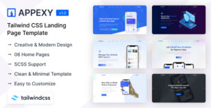 Appexy - Tailwind CSS Landing Page Template by coderthemes