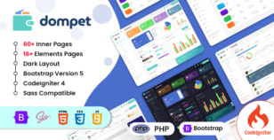 Dompet - Payment CodeIgniter Admin Dashboard Template by dexignlabs