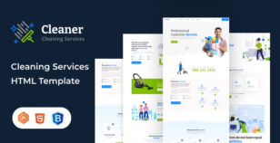 Cleaner - Cleaning Services HTML Template by TonaTheme