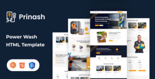 Prinash | Power Wash Cleaning Services HTML Template by TonaTheme