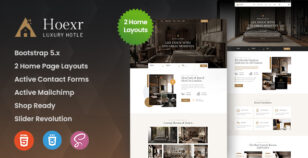 Hoexr - Hotel Booking HTML Template by ThemeMascot