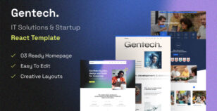 Gentech – IT Solutions & Startup React Template by media-city