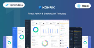 Konrix - React Tailwind CSS Admin & Dashboard Template by coderthemes