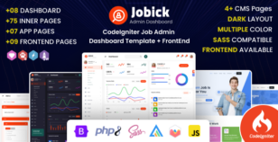Jobick : CodeIgniter Job Admin Dashboard Template + FrontEnd by dexignlabs