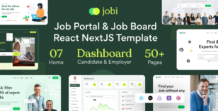 Jobi - Job Portal & Job Board React NextJS Template by kutush