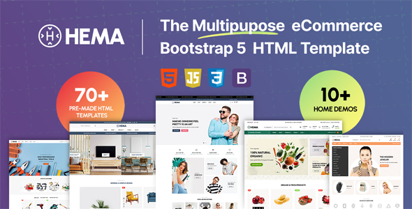 Hema - Multipurpose eCommerce Bootstrap5 Html Template by Annimexthemes