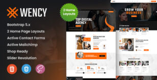 Wency - Digital Marketing Agency HTML Template by ThemeMascot
